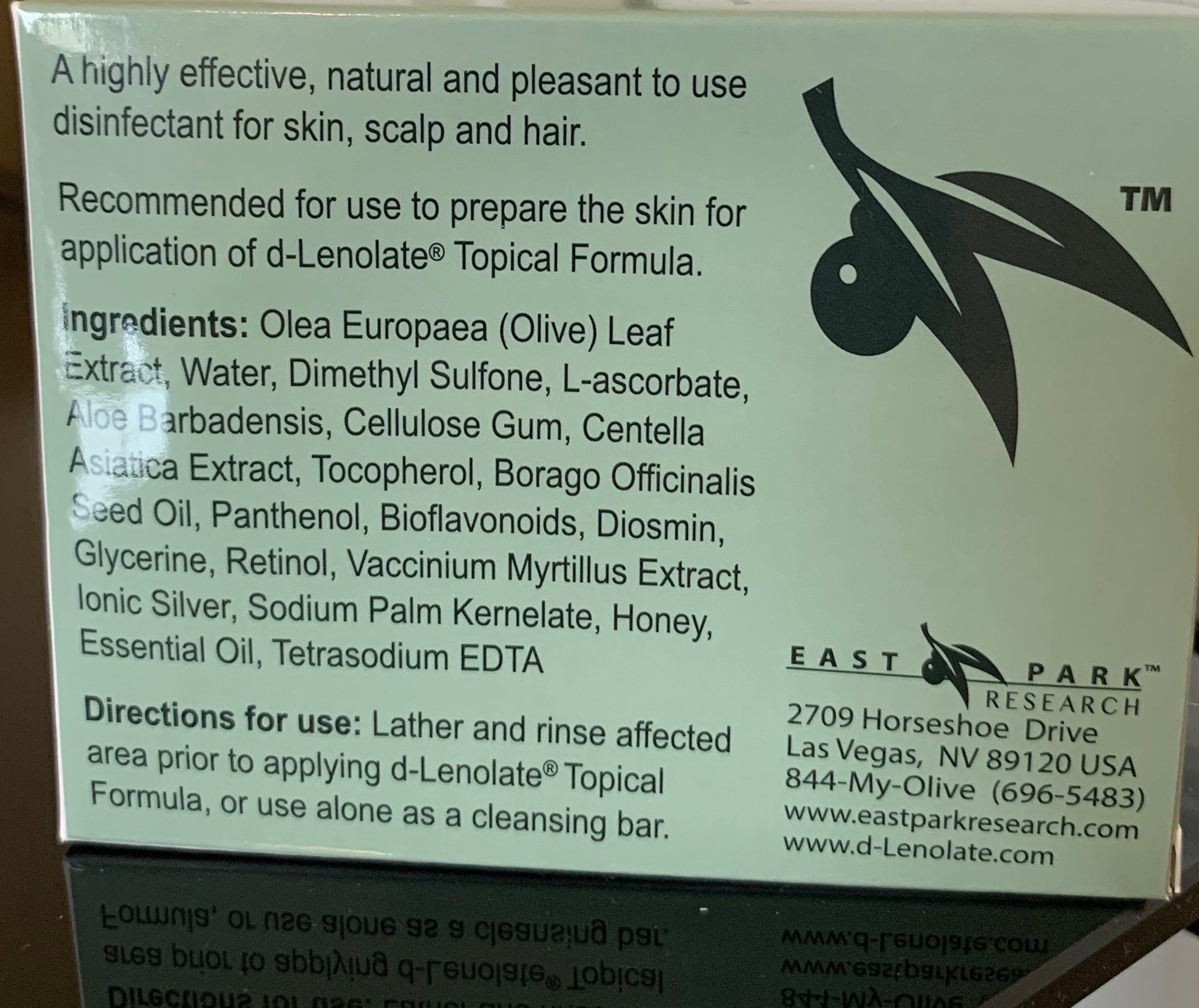Olive Leaf Extract Cleansing Soap - Green Bar - Wellness Works
