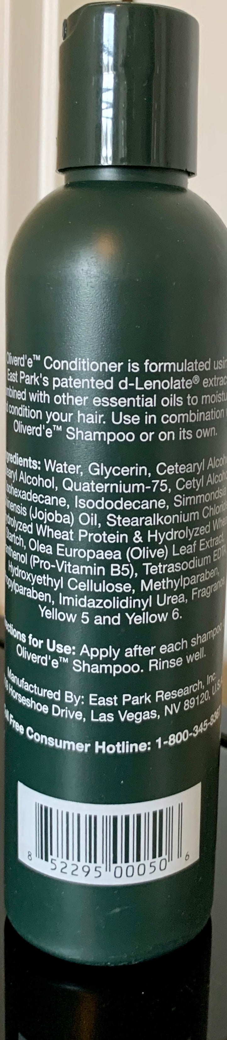 Oliverd'e® Olive Leaf Extract Hair Conditioner - Wellness Works