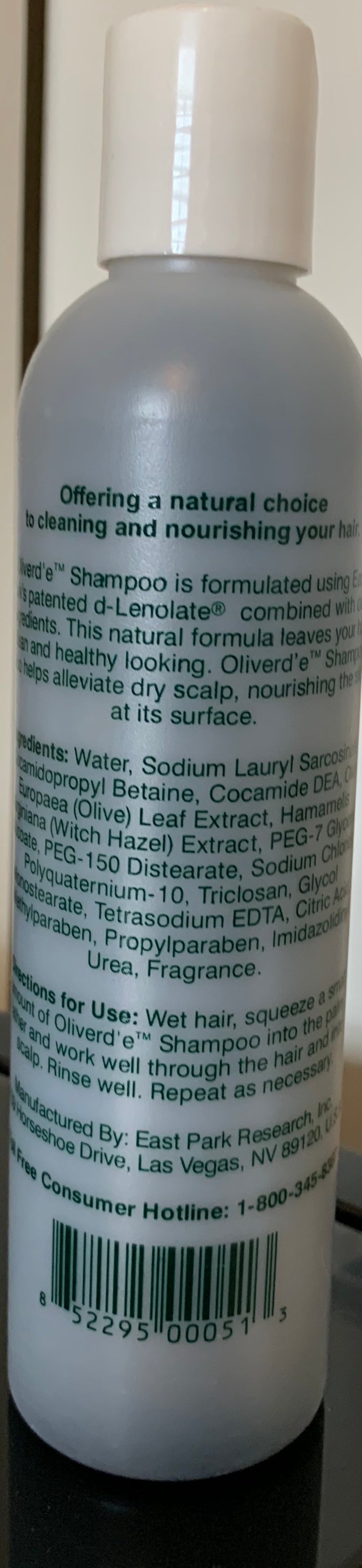 Oliverd'e® Olive Leaf Extract Shampoo - Wellness Works