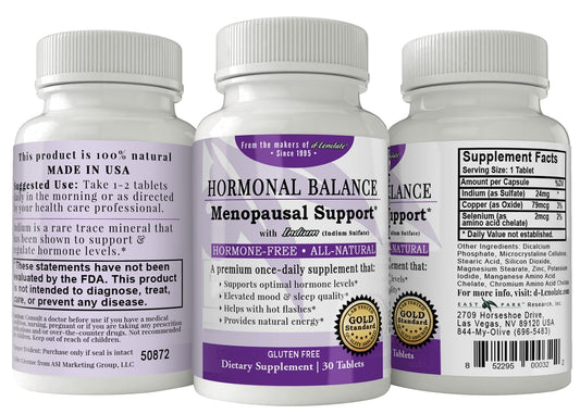 Hormonal Balance Menopausal Support Tablets with Indium, 90ct - Wellness Works